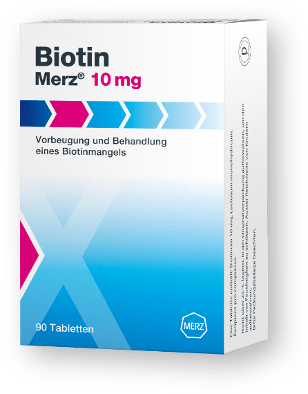 Packshot Biotin Merz® 10 mg