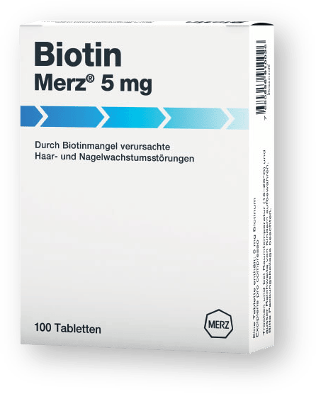 Packshot Biotin Merz® 5 mg